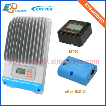 контролер 48V MPPT EPEVER ET6420BND 60A слънчеви панели система у дома прилага bluetooth eBOX MT50 метър 12V / 24V автоматична работна батерия