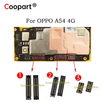 2Pcs Нов оригинален LCD дисплей FPC конектор / USB зарядно устройство Зареждане Контакт щепсел Конектор за батерия за OPPO A54 4G