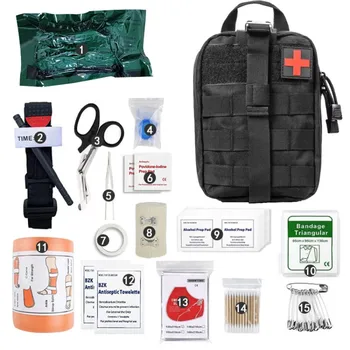 Открит къмпинг Тактически комплект за първа помощ чанта с различни видове военни Acessories Комплекти за оцеляване Оборудване Спешна медицинска чанта