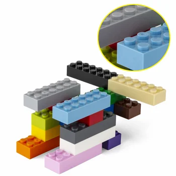 15pcs малки частици 2456 висока тухла 2x6 DIY градивен блок, съвместим с творчески подарък MOC градивен блок замък играчка