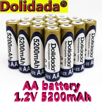 100% d'origine 1.2V AA batterie 5200mAh Ni-MH aa Акумулаторни батерии Pour Jouets Caméra Micro