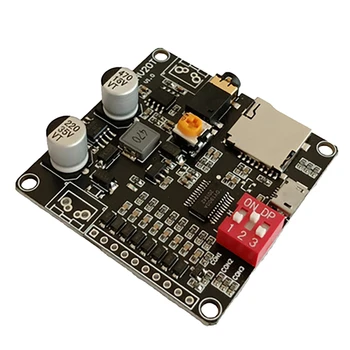 DY-HV20T Модул за гласово възпроизвеждане 12V / 24V Захранване 10W / 20W усилвател Поддръжка на Micro-SD карта MP3 музикален плейър за Arduino