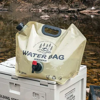 8L голям капацитет къмпинг вода чанта открит преносим сгъваема вода чанта храна клас удебелен пикник вода чанта