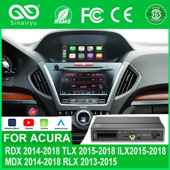Car Ai Box Безжичен Apple Carplay Android Auto за Acura YD3 MDX RDX TLX ILX RLX Honda Odyssey Оригинален екран Поддръжка Огледално