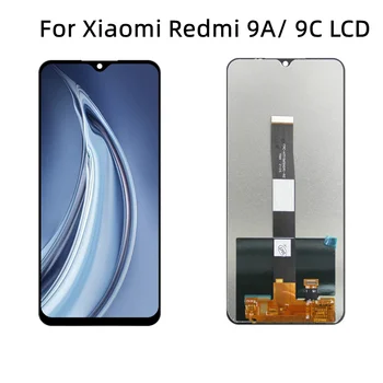 6.53'' Нов оригинал за Xiaomi Redmi 9A LCD дисплей сензорен екран дигитайзер събрание замяна за Xiaomi Redmi 9C дисплей