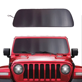 Капак за сенник на предното стъкло, за Jeep Wrangler JL JLU 2018 2019 Алуминиево фолио Слънцезащитен визьор Мат Anti UV Ray Heat Shield