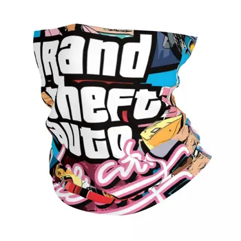 Gta Vice City Нов плакат Бандана врата маншет за ски лов жени мъже обвивам шал Grand Theft Auto лента за глава топло