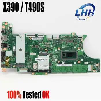 NEW За Lenovo ThinkPad X390 T490S лаптоп дънна платка с i3-8145u i7-8564u 4G 8G 16G пълен тестван