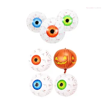 Eye Ball Glowing Bouncy Eyeball Horror Scary Halloween Cosplay Prop Party Haunted Decoration Children Toy Terror