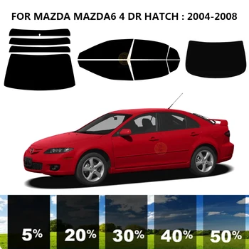 Precut нанокерамика кола UV прозорец оттенък комплект автомобилни прозорец филм за MAZDA MAZDA6 4 DR HATCH 2004-2008