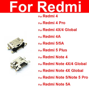 USB порт за зареждане на щепсела за Xiaomi Redmi Note 4 4X 4A 5 5A Global Prime Pro Plus USB конектор синхронизиране дата зарядно устройство док Flex кабел