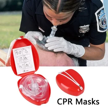 Професионална първа помощ CPR дихателна маска Защита на спасителите Изкуствено дишане Повторно използваеми с еднопосочни клапанни инструменти