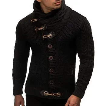 Стилен основен пуловер за жилетка с една гърда супер меки мъже жилетка пуловер чист цвят тънък годни жилетка пуловер