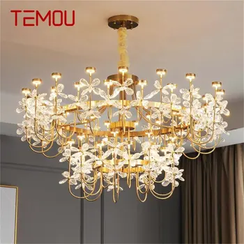 TEMOU модерен полилей висулка лампа съвременен злато луксозен дом LED творчески за хол трапезария