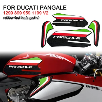 FOR Ducati PANGALE 1299 899 959 1199 v2 Мотоциклет Нова гумена подложка за резервоар за гориво Страничен стикер против хлъзгане Декоративна защитна подложка
