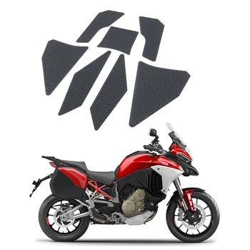 Мотоциклет резервоар за гориво Pad Decals странична кутия коляното защитни стикери каучук за Ducati Multistrada V4 S 2021 2022 2023 Аксесоари