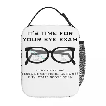 Счупени очила Очен изпит Напомняне за среща Аксесоари Изолирана чанта за обяд за пътуване чанта за съхранение на храна Преносим охладител
