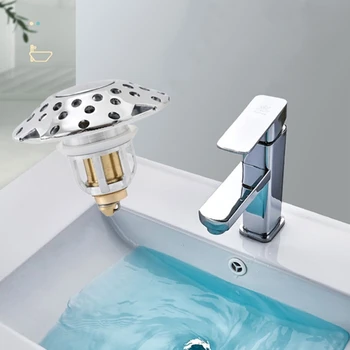 Лесен за използване Баня мивка щепсел течове утечка доказателство басейн източване щепсел изскачащ мивка цедка универсален размер алуминий за мивка