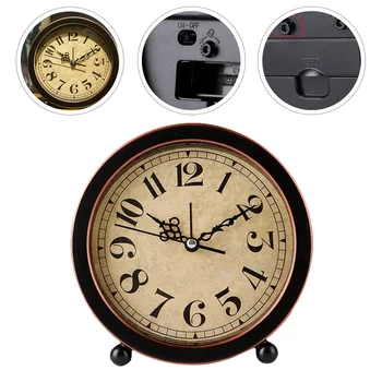реколта будилник настолен часовник будилник малък нощно шкафче будилник за ежедневна употреба