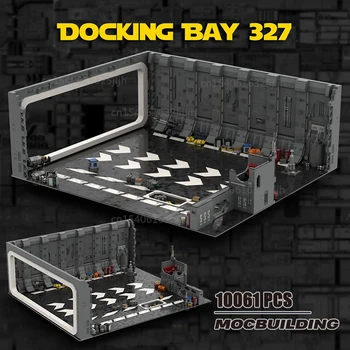 UCS Docking Bay 327 Модел MOC Строителни блокове DIY Сглобете технологията Тухли Показване на архитектурата Колекция Детски играчки Подаръци