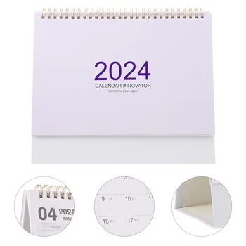 Настолен календар Бюро 2024 Настолен календар Настолен календар Спирално обвързващ календар Декорация