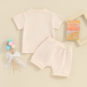 Летни дрехи за малки деца Baby Girls Mamas Bestie T Shirt Shorts Set Infant 3 6 12 18 24 месеца 2T 3T 4T Дрехи