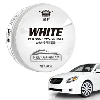 Бяла кола восък устойчивост на надраскване полиране восък за бял SUV кола восък полски за бял SUV бяла кола бял RV метал лого хъб