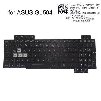 Швейцарска Гърция немски RGB подсветка клавиатура за Asus GL504 ROG GL504GS-ES113T GL504G игри лаптоп клавиатури Нов 0KNR0-6614GE00