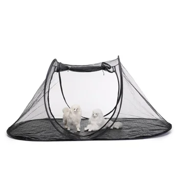 Сгъваема палатка за домашни любимци на открито за съхранение, пътуване на котки и кучета, външна клетка за домашни любимци