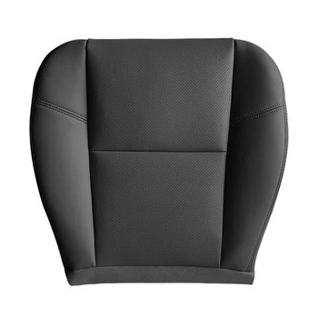 Автомобил отпред шофьор страна PU кожена седалка възглавница долната седалка капак за Escalade 2007-2014 черен