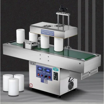 Автоматична машина за непрекъснато запечатване на електромагнитни индукции Машина за запечатване на бутилки от алуминиево фолио