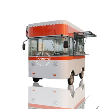 OEM Най-продаваната улична електрическа количка за храна Снек Камиони за сладолед Фургони за хот-дог с кухненско оборудване и тента
