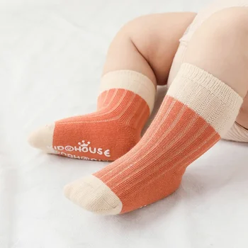Пролет и есен Нови бебешки чорапи Обезкостени свободни бебешки чорапи лепило нехлъзгащи се подови чорапи за мъже и жени деца