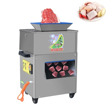 Автоматична машина за рязане на месо за продажба Електрическа машина за рязане на замразено месо Cube Pie Cutter