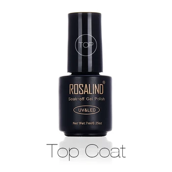 ROSALIND 7ML Professional Top Coat Soak-Off UV гел за нокти Дълготраен гел за нокти Гел