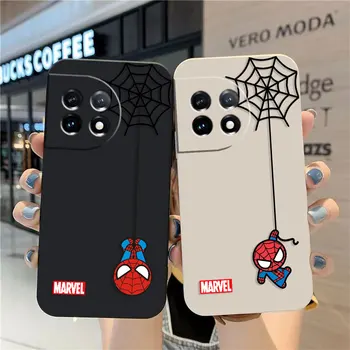 Калъф за Oneplus 5 5T 6 6T 9 9R 8 8T 7 7T ACE 2V NORD 2 3 Lite Pro Case Cover Funda Cqoue Shell Capa Marvel Cute SpiderMan Web