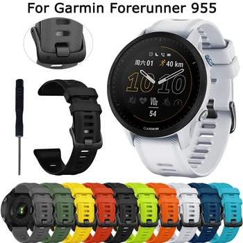 22mm резервна каишка за Garmin Forerunner 955 945 745 Smartwatch Официална лента Fenix 6 Pro 5 Plus 7 силиконова маншет Correa