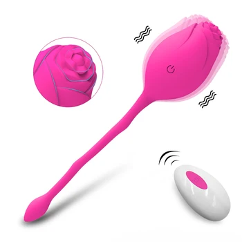 Rose Shape Вагина Смучене Вибратор Интимен Добър Зърното Издънка Орално Облизване Стимулиране на клитора Мощни секс играчки за жени