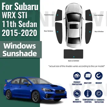 За Subaru WRX STI 11-ти седан 2015-2020 магнитен автомобил сенник предно стъкло рамка завеса задно странично стъкло сянка