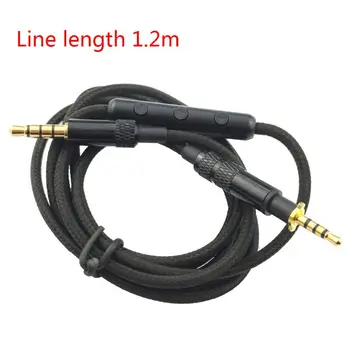 Кабелен удължителен кабел с микрофон за JBL-J55 J55A J88 J88A слушалки По-добър звуков диапазон Аудио проводници за слушалки стерео
