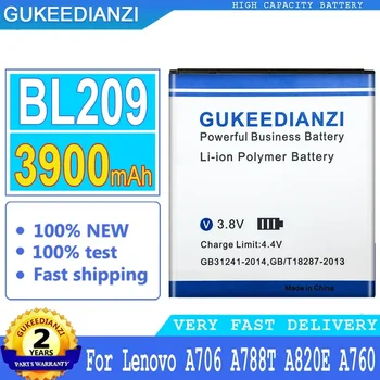 GUKEEDIANZI BL209 , Батерия за Lenovo A706, A788T, A820E, A760, A516, A378T, A398T, Big Power, номер за проследяване