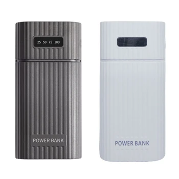 DIY Тип C Micro USB Power Bank Kit Box Case 18650 20700 21700 адаптер за зарядно устройство за батерии с LED фенерче за мобилен телефон таблет