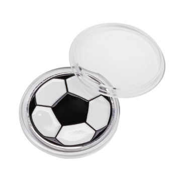  алуминиева сплав футболен съдия флип монета преносим футбол спортни мотика съдия страна хвърлят монета футбол игра доставки
