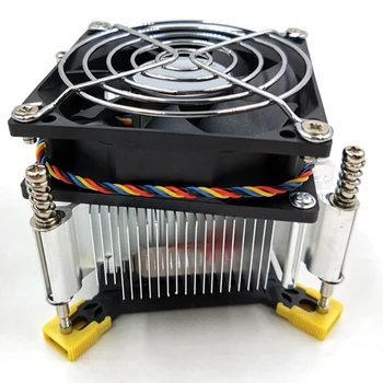 5X CPU охладител вентилатор охлаждане 1366 2011 1155 4-пинов тел контрол на температурата и контрол на скоростта радиатор за X58 X79