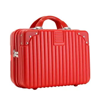 Многофункционална козметична чанта жени пътуване куфар преносими грим чанти мини 14 инчов организатор водоустойчив съхранение грим чанта Q127