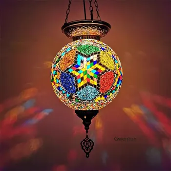 Türkiye ръчно изработени стъклени полилей висулка лампа таван Бохемия Начало Luminaria декор трапезария светлини висящи осветителни тела