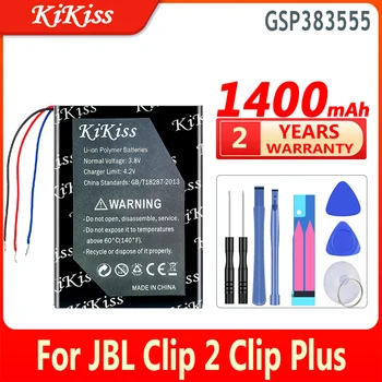 1400mAh KiKiss Нова батерия GSP383555 за JBL клип 2 плюс клип2 плюс / 2 AN / CLIP2BLKAM / CS056US / P04405201 цифрова батерия