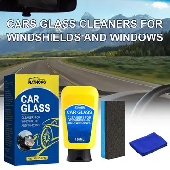 150ml кола предното стъкло масло филм отстраняване почистващ препарат стъкло поддръжка агент прозорец чисти душ прозорец обезмаслител автоматично отстраняване на мръсотия