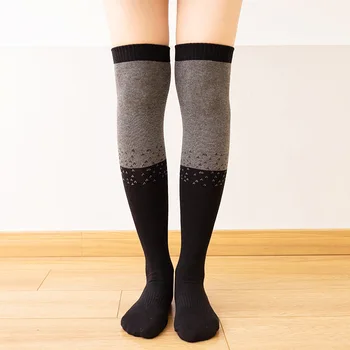 Памук йога чорапи бедрото високи чорапи силиконови нехлъзгащи пилатес чорапи жени професионални фитнес фитнес тренировка етаж спортни чорапи