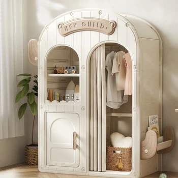 Сладък детски гардероби Организатор Бял шкаф Гардероби Гардероб Склад Спалня Meuble De Rangement Модерни мебели CY50CW